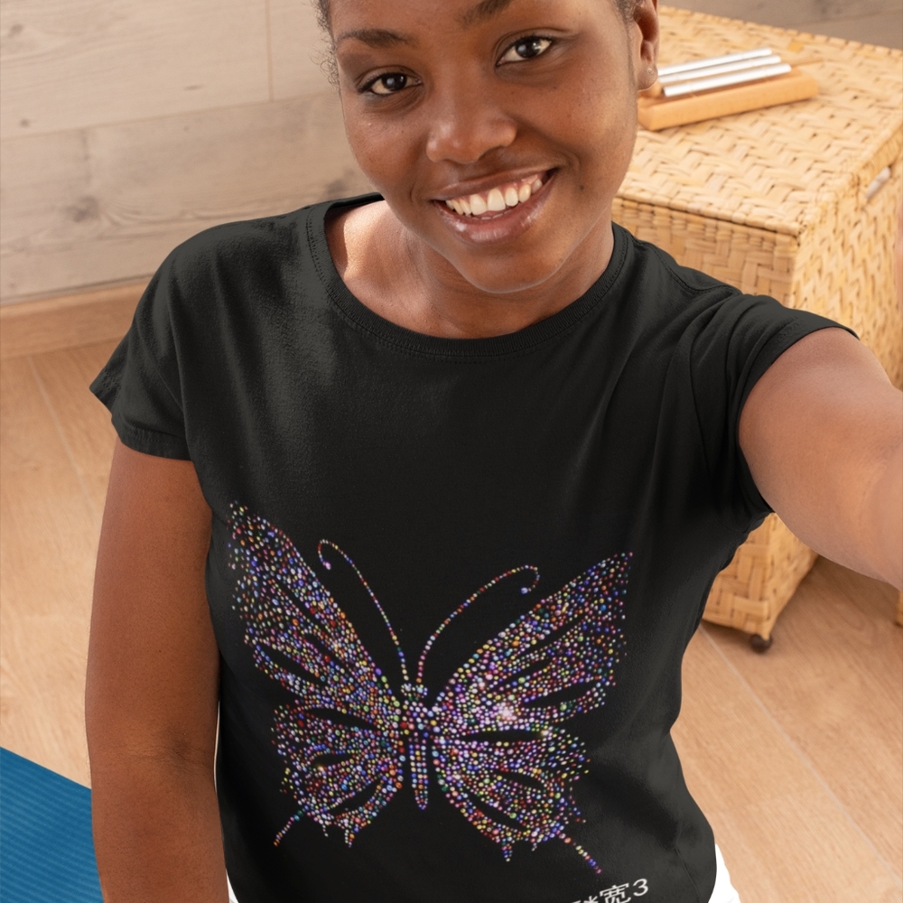 Rhinestones butterfly Tshirt